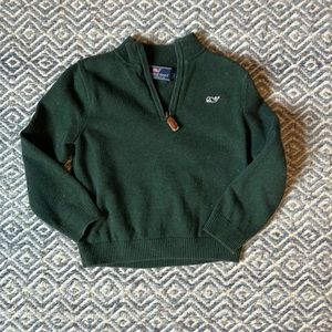 Cotton half zip sweater